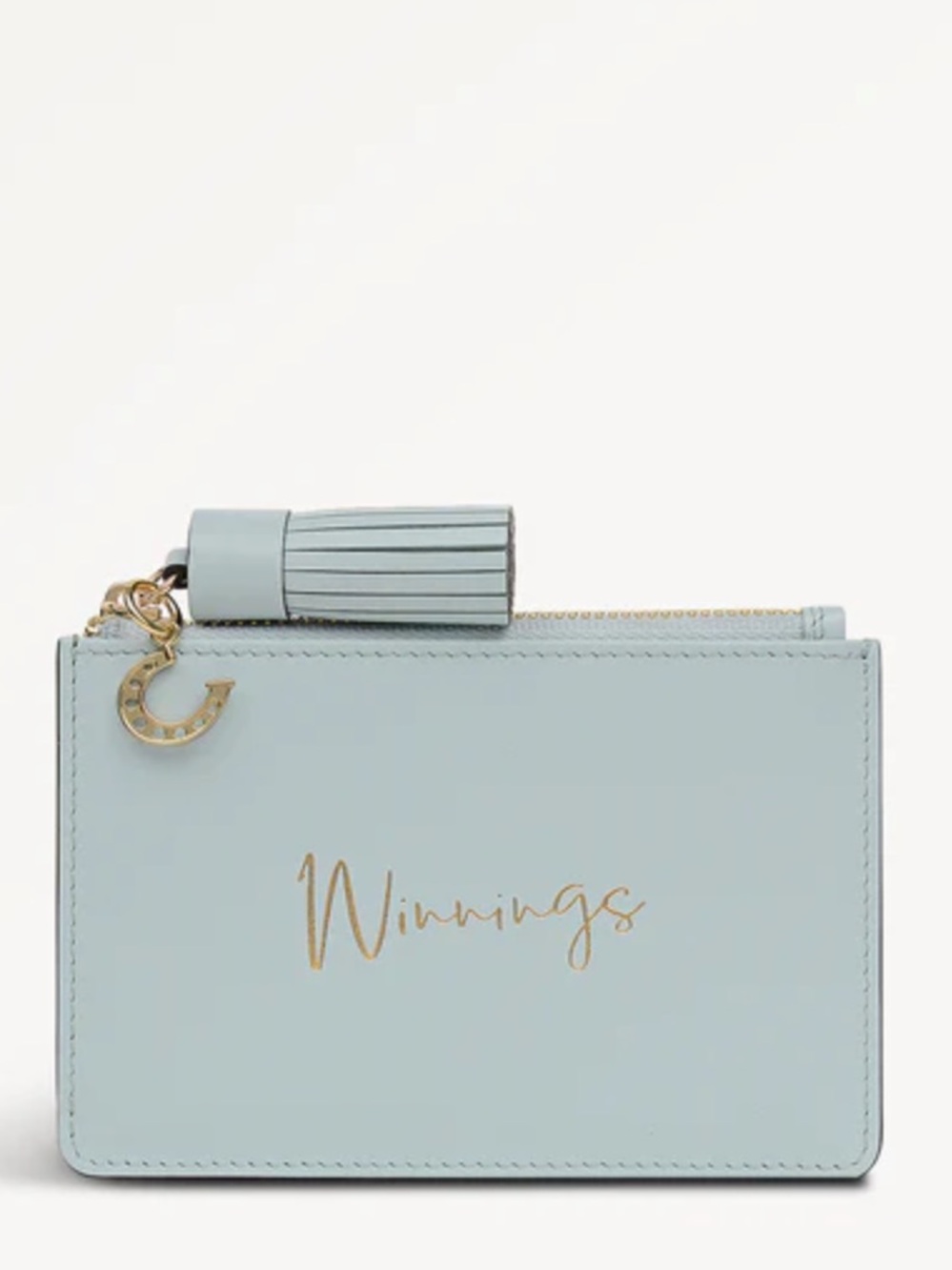 RADLEY LONDON KENTUCKY DERBY  Leather Ziptop Coin Purse “Winnings” in Seafoam 🐎
